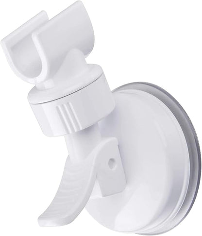 Suction Cup Shower Head Holder - Adjustable Height Bracket, Removable Handheld Wand, Wall Mounted