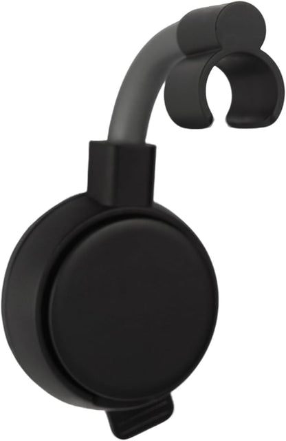Suction Cup Handheld Shower Head Holder - Reusable - 360 Swivel Adjustable (Matt Black)