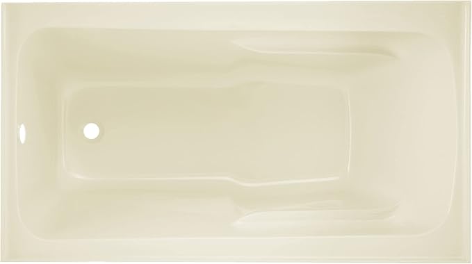 ﻿Voltaire 54" X 30" Left-Hand Drain Alcove Bathtub with Apron in Bisque