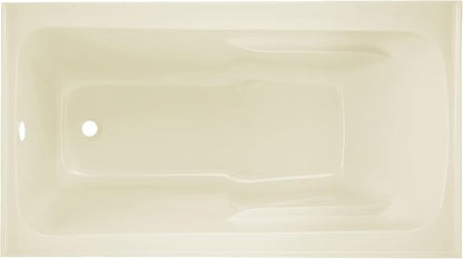 ﻿Voltaire 54" X 30" Left-Hand Drain Alcove Bathtub with Apron in Bisque