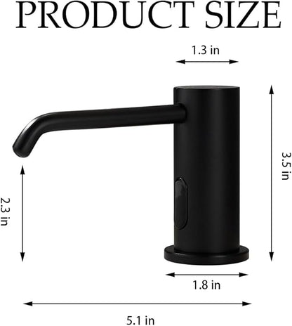 Automatic Touchless Soap Dispenser with 1000ml Capacity, Infrared Sensors, Built-in Sink Soap Dispenser for Bathroom, Kitchen, Commercial Use, Smart Home
