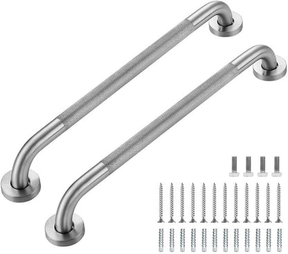 Grab Bars for Shower, 1 Pack 20-Inch Anti Slip Shower Handles for Elderly, Safety Shower Grab Bar, Stainless Steel Handicap Grab Bars for Bathroom,Toilet (Brushed Nickel, 1" Diameter)