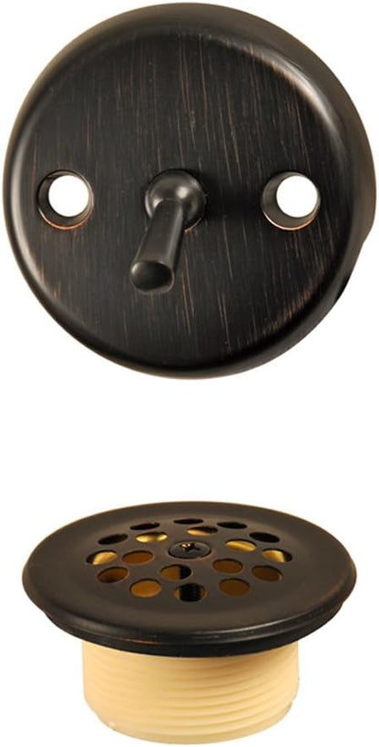 DANCO Trip Lever Tub and Bath Drain Trim Kit with Overflow Plate, Oil Rubbed Bronze, 1-Pack (10580)
