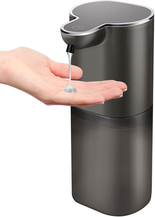 Automatic Liquid Soap Dispenser with 4 Adjustable Volume Control, Touchless Rechargeable Hands Free Auto Soap Dispenser for Kitchen, Bathroom, Hotel, Restaurant,13.5oz/ 400ml