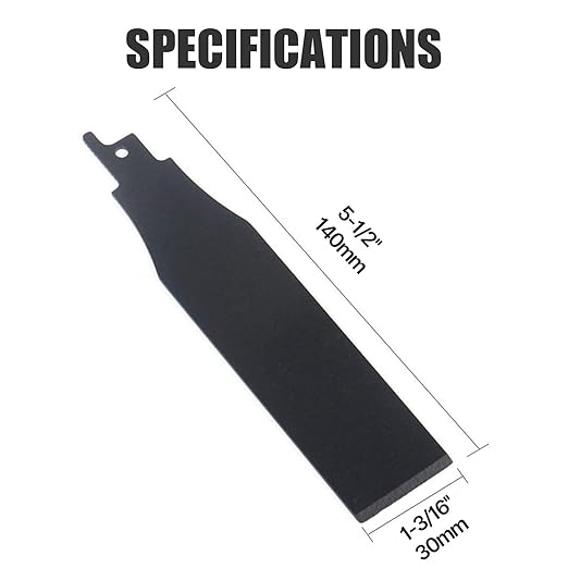 1-3/16''(30mm) HCS Reciprocating Saw Blade, Saber Shovel Length Cleaning Tool for Removing Tile Grout Glue Gaps