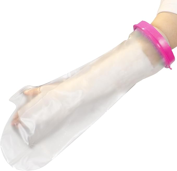 Cast Covers for Shower Arm, Waterproof Cast Cover Arm Adult, Cast Protector for Surgery, Hands, Wrists, Elbow, Finger to Keep Wounds Dry, Waterproof Arm Sleeve for Showering After Surgery, Reusable