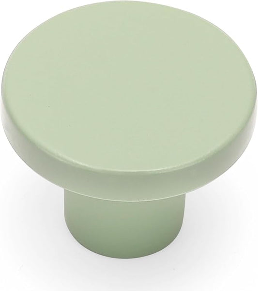 Ravinte 30 Pack Cabinet Knobs Light Green Kitchen Cabinet Knobs Round Dresser Drawer Pulls Closet Door Pulls 1-1/5 Inch
