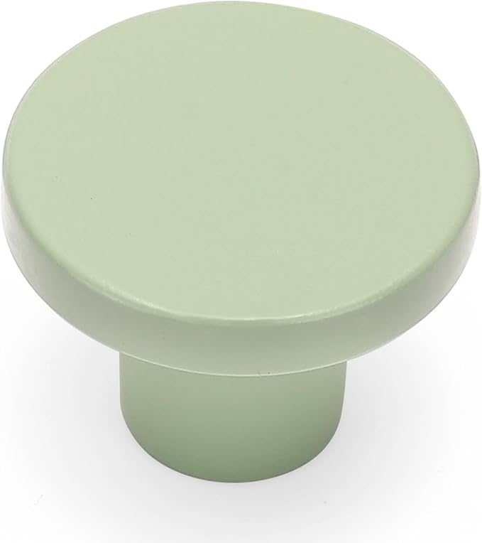 Ravinte 20 Pack Cabinet Knobs Light Green Kitchen Cabinet Knobs Round Dresser Drawer Pulls Closet Door Pulls 1-1/5 Inch