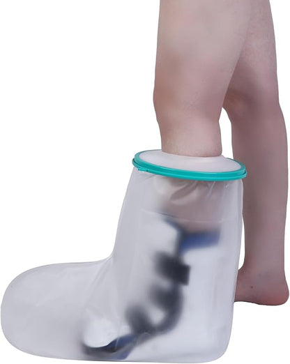 Cast Covers for Shower Foot Soft Green Adult, Waterproof Cast Cover/Bag, Cast Protector for Shower Arm Post Surgery, Shower Sleeve for Arm Cast Showering/Swimming