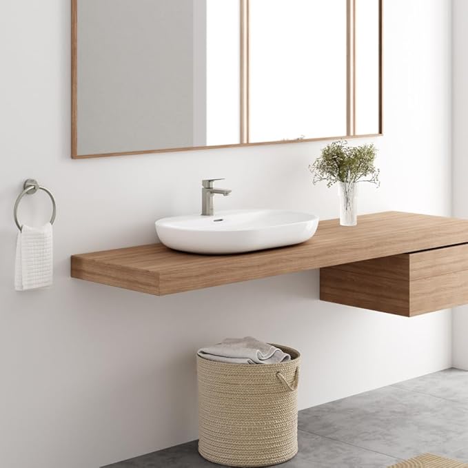 Grohe 101898EN00 Cubeo Single Hole Single Handle S-Size Bathroom Faucet, 1.2 GPM, Brushed Nickel