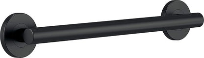 Delta Contemporary (1-Pack) 18' Shower Grab Bar ADA Compliant Matte Black 450 lb Capacity Bathroom Safety Handle for Shower, Bathtub | Wall Mounted Balance Assist, Handicap Grip 41818-BL