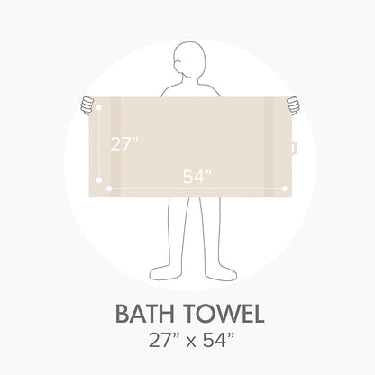 Comfort Spaces Turkish Bath Towel Set of 4 Piece 27x54 Medium 100% Cotton Towels Highly Absorbent Soft Quick Dry Shower for Bathroom Spa Beige Tan