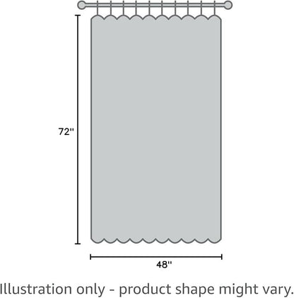 UFRIDAY Clear Shower Curtain 48 x 72 inches,3D Cobblestone Stall Shower Curtain Liner for Bathroom Water Repellent EVA Plastic Shower Liners with 2 Big Heavy Magnets