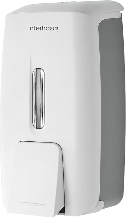 Soap Dispenser Wall Mount 28oz Commercial Hand Soap Dispenser for Bathroom Liquid Gel Hand Sanitizer Dispenser No Drilling White
