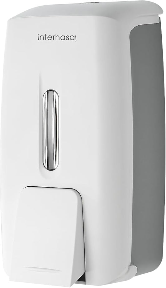 Soap Dispenser Wall Mount 28oz Commercial Hand Soap Dispenser for Bathroom Liquid Gel Hand Sanitizer Dispenser No Drilling White