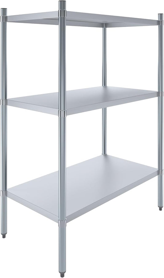 AmGood 3 Tier Galvanized Steel Dry Storage Unit. 24 in. x 43 in. x 60 in.
