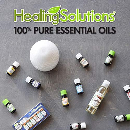 Healing Solutions Breathe Easy Organic Essential Oil - Pure & Undiluted Essential Oil Blend for Diffuser, Humidifier, Aromatherapy - 1 oz (30ml)