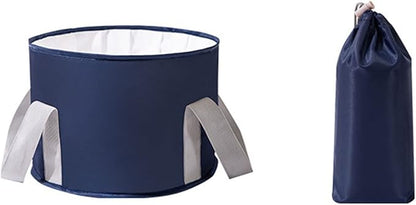 VALINK Collapsible Foot Bath Basin for Soaking Feet, Portable Foot Bath Tub Bag with Handles,travel washbasin for Travel Camping