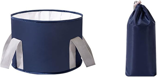 VALINK Collapsible Foot Bath Basin for Soaking Feet, Portable Foot Bath Tub Bag with Handles,travel washbasin for Travel Camping