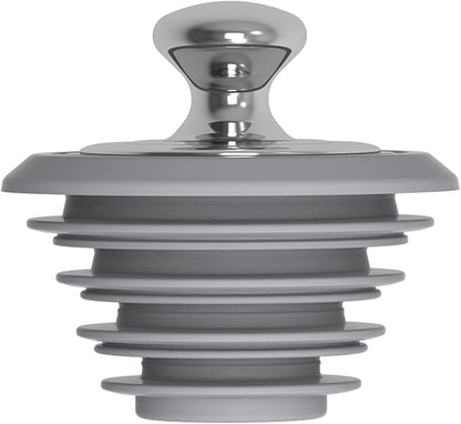 Bathtub Drain Stopper,Tub Stopper,Silicone Bathtub Stopper, Washbasin Drain Plug(Gray,Patented Product)