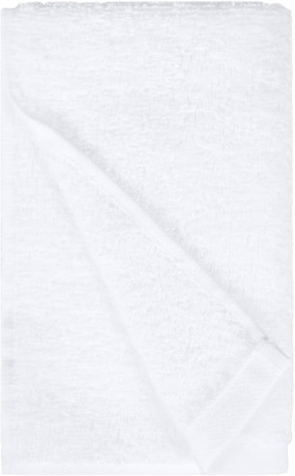Amazon Basics Soft and Thick Cotton Hand Towels, 16 x 26 in, White, 12-Pack
