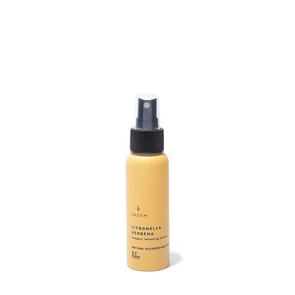 Skeem Aura Citronella Travel Body Spray 2.7 oz, Verbena - Easy To Use Portable Spray, Family Friendly