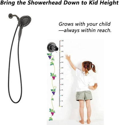 BOPai Suction Cup Shower Head Holder for Handheld Shower – No Drill, for Smooth Surfaces Only, Vertical Mount Only, Oil Rubbed Bronze