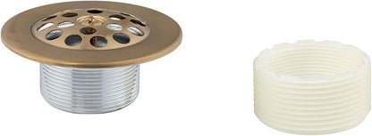 Artiwell Trip Lever Tub Trim Kit Set With Trip Lever Overflow Face Plate, Trip Lever Bathtub Drain with Strainer, Overflow and Matching Screws (BRUSHED GOLD)