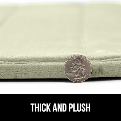 GORILLA GRIP Memory Foam Bath Mat, Soft Absorbent US Designed Bathroom Rug, Gripping Dots Machine Washable Bathmat, Cushioned Floor Mats, Shower Sink Rugs Room Décor Accessories, 24x17 Sage