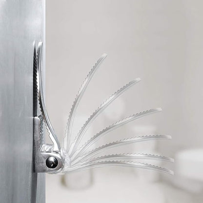 Shower Foot Rest, Modern Folding Foot Rest for Shower, Wall Mounted Metal Shower Foot Rest for Shaving Legs Aid Shower Step for Home Hotel Bathroom Use - YL00029 (Silver)