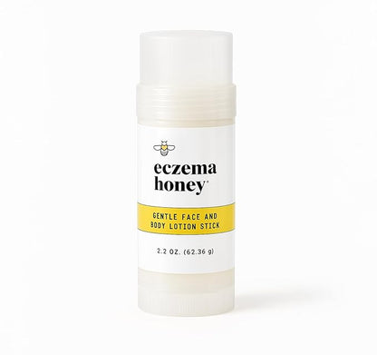ECZEMA HONEY Gentle Face & Body Lotion Stick - Moisturizing Colloidal Oatmeal Hand Cream for Extremely Dry Skin - Eczema Lotion Helps Psoriasis, Dermatitis & More (2.2 Oz)