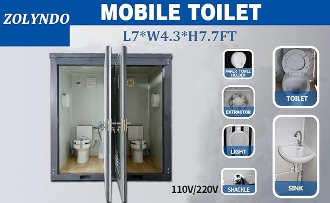 Outdoor Portable Restroom, Mobile Toilet