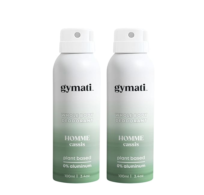 Gymati Fitness Body Deodorant Spray Aluminum Free - Men - Pack of 2