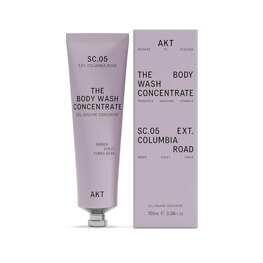 AKT The Body Wash Concentrate 3.4 Fl Oz, Natural Shower Gel with Skin-Balancing Prebiotics, Body Wash Women & Men, with Olive Squalane & Vitamin E, Sc.05 Columbia Road, All Genders