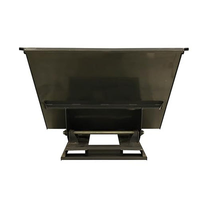 Heavy Duty Self-Dumping Hopper, 2 cu yd Tall, 6000 lb Capacity, 70.331"x60"x47.31", Gray