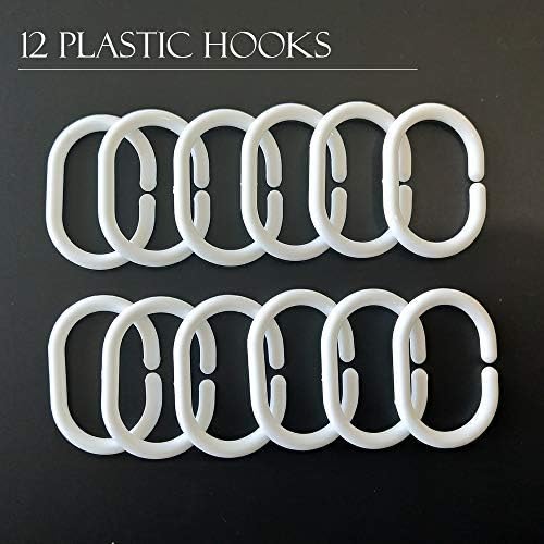 EurCross Clear Shower Curtain Liner 72x78,5 Magnets Weighted Bottom Heavy Duty Bathroom Shower Liner 78inches Long, Transparent EVA