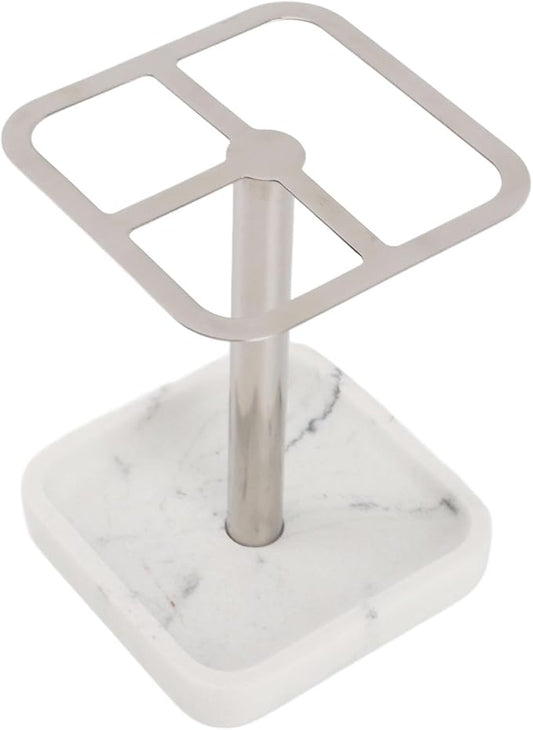 Toothbrush Holders for Bathrooms, Stainless Steel Toothbrush Holder, Countertop Toothbrushs and Toothpaste Stand (Silver)