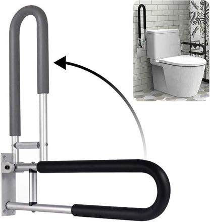 Handicap Grab Bars Rails 29.5 Inch Toilet Handrails Bathroom Safety Bar Hand Support Rail Handicapped Handrail Accessories for Seniors Elderly Disabled Mounted Bath Grips