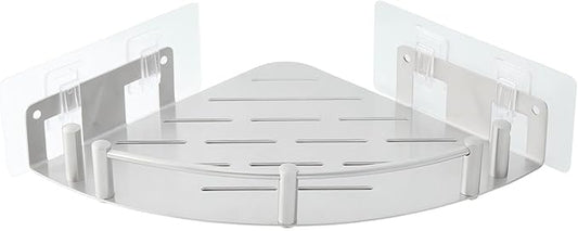 Bathroom Corner Shelf (1 Pack), 304 Stainless Steel,Integrated molding, High Weight Capacity,Wall mounted bathroom rack with nail free adhesive, Suit for storage racks in bathrooms,Kitchens