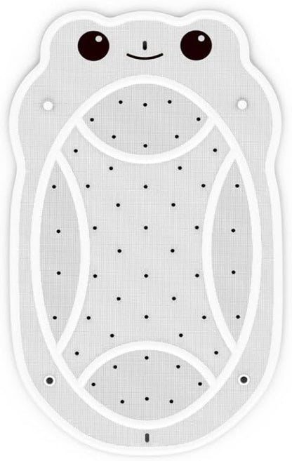 Bathtub Mat Non Slip Kids, Toddler Bath Mat, 30 * 18 Inch Shower Mats for Inside Shower, Rubber Tub Mat no Chemical Smell, Suction Cups for Secure Grip, Fun Patterns, Easy to Clean, Beige