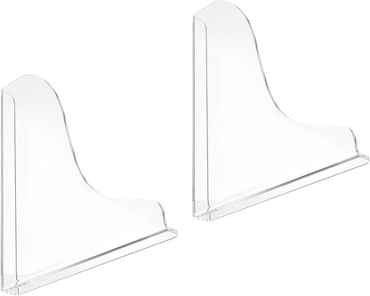 2 Pack Clear Acrylic Shower Splash Guard for Bathtub Corner Water Barrier Adhesive Tub Edge Protector
