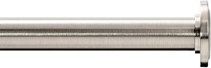 Ivilon Tension Curtain Rod - Spring Tension Rod for Windows or Shower, 24 to 36 Inch. Brushed Nickel