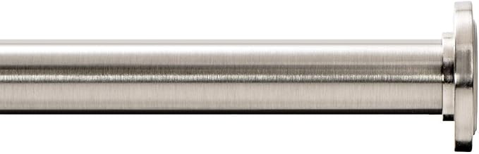 Ivilon Tension Curtain Rod - Spring Tension Rod for Windows or Shower, 36 to 54 Inch. Brushed Nickel