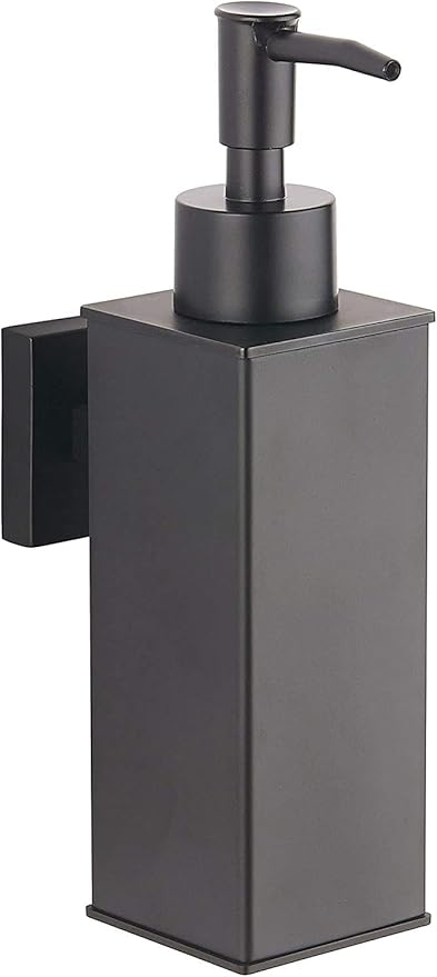 BGL Soap Dispenser Stainless Steel 304 Wall Mount Black Liquid and Soap Dispenser for Kitchen and Bathroom