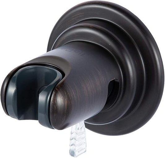 JiePai Vacuum Suction Cup Shower Head Holder,Adhesive Adjustable Suction Handheld Shower Holder Bracket,Removable Wall Mount Head Holder for Bathroom,Oil Rubbed Bronze