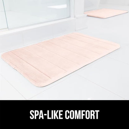 GORILLA GRIP Memory Foam Bath Mat, Soft Absorbent US Designed Bathroom Rug, Gripping Dots Machine Washable Bathmat, Cushioned Floor Mats, Shower Sink Rugs Room Décor Accessories, 36x24 Pink