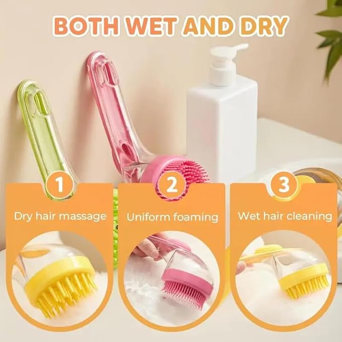 2026 New Pet Bath Brush, Dog Scrubber for Bath Dog Grooming Massage Brush for Long Short Haired Dogs Cats Shower