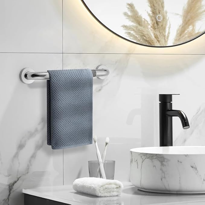Grab Bars for Shower, 2 Pack 24-Inch Anti Slip Shower Handles for Elderly, Safety Shower Grab Bar, Stainless Steel Handicap Grab Bars for Bathroom (Polished Nickel 1" Diameter)