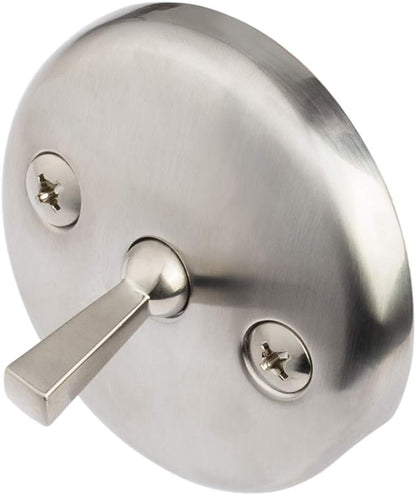 Artiwell Trip Lever Tub Trim Kit Set With Trip Lever Overflow Face Plate, Trip Lever Bathtub Drain with Strainer, Overflow and Matching Screws (BRUSHED NICKEL)