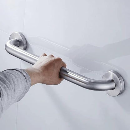 Stainless Steel Bathroom Safety Shower Grab Bar, Anti Slip Bathtubs Grab Bars,Toilet Assist Saft Handle Handrail ADA Compliant 500lbs for Handicap Elderly Senior (Brushed, 18 inches)